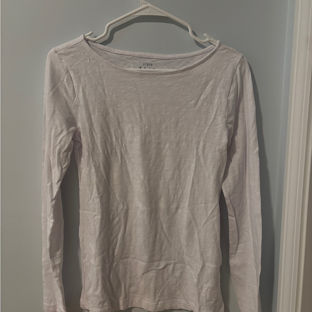 J. Crew Soft Pink Long Sleeve Blouse